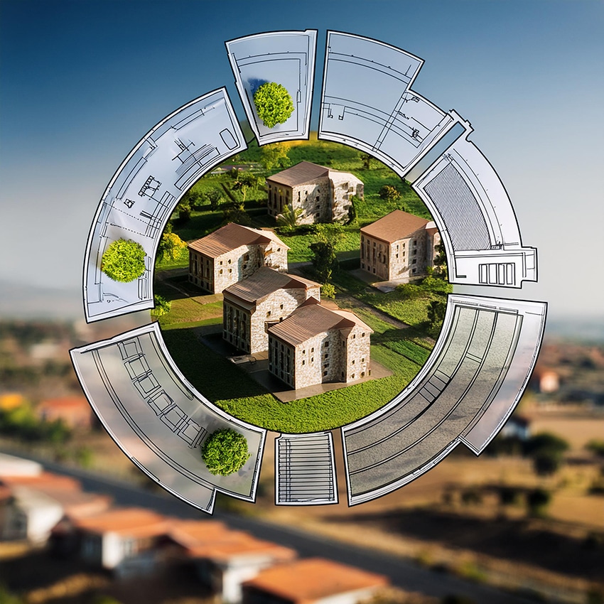 en bild på ett villaområde