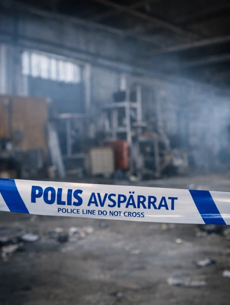 Brottslig verksamhet i lokal, polisavspärrad lagerbyggnad utan föregående bakgrundskontroll lokalhyresgäst